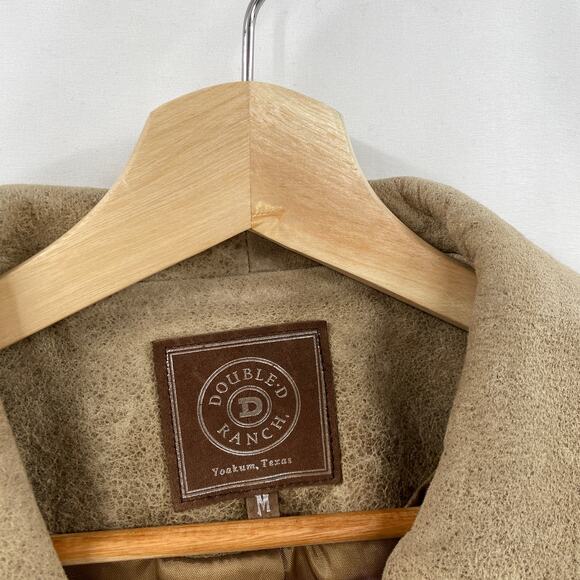 Double D Ranch M Leather Suede weaved jacket - Picture 4 of 6